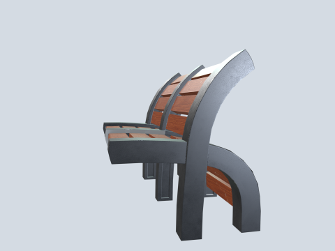 Benches pack 3D 模型