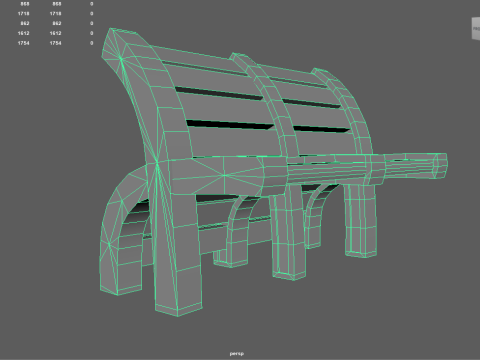 Benches pack 3D 模型