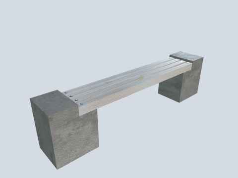 Benches pack 3D 模型
