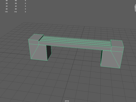 Benches pack 3D 模型