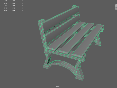 Benches pack 3D 模型