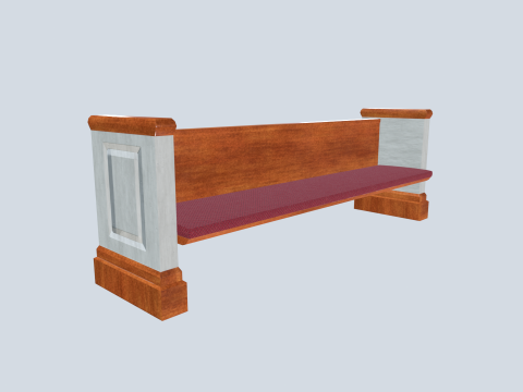 Benches pack 3D 模型