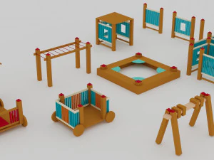 Aire de jeux Modèle 3D