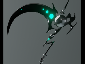 Game Weapon Model Reapers Scythe 3D मॉडल