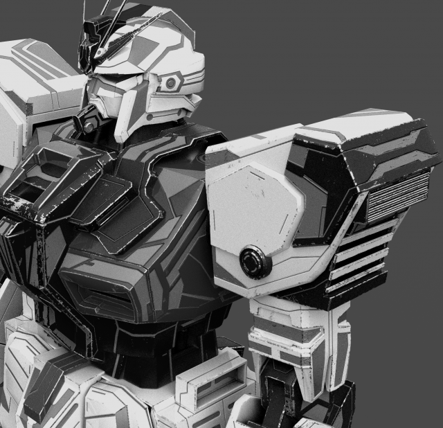 Battle Mx1 3D Model .c4d .max .obj .3ds .fbx .stl .blend 