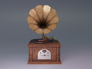 Gramophone 3D Модель