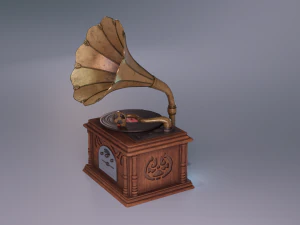 Grammofono Modello 3D