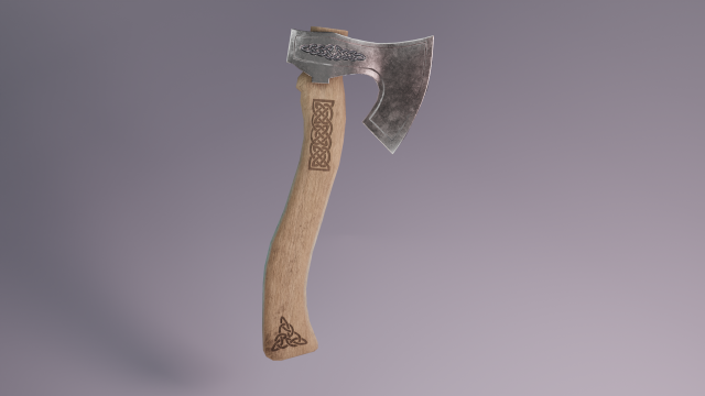 Axe 3D 模型 .c4d .max .obj .3ds .fbx .stl .blend 