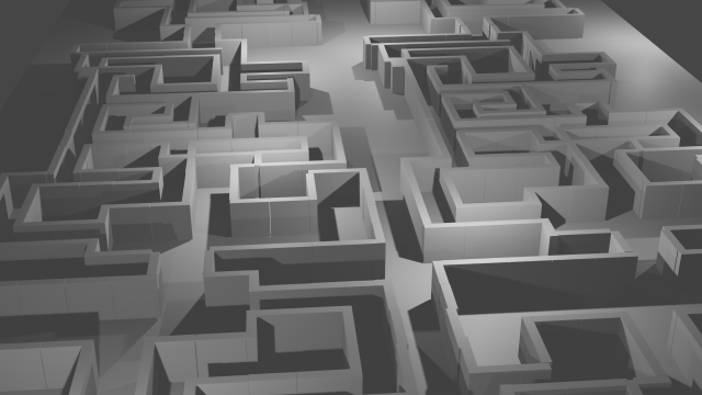 Maze Model 3D .c4d .max .obj .3ds .fbx .stl .blend