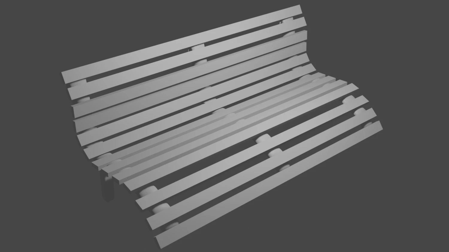 Bench 3D Model .c4d .max .obj .3ds .fbx .stl .blend 