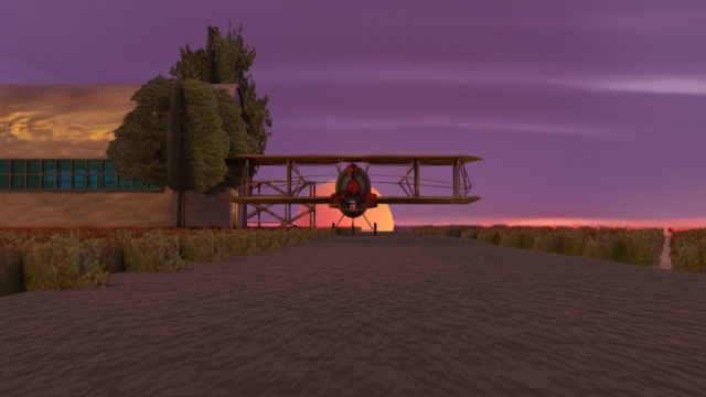 Low Poly Biplane model 3D Model .c4d .max .obj .3ds .fbx .stl .blend 
