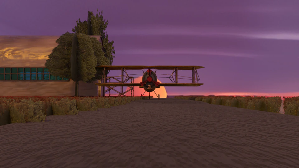 Low Poly Biplane model 3D Model .c4d .max .obj .3ds .fbx .stl .blend 