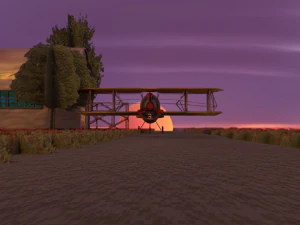 Modelo Biplano Low Poly Modelo 3D