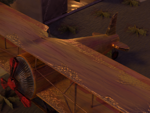 Low Poly Biplane model 3D Model