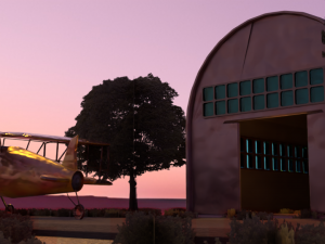 Low Poly Biplane model 3D Model
