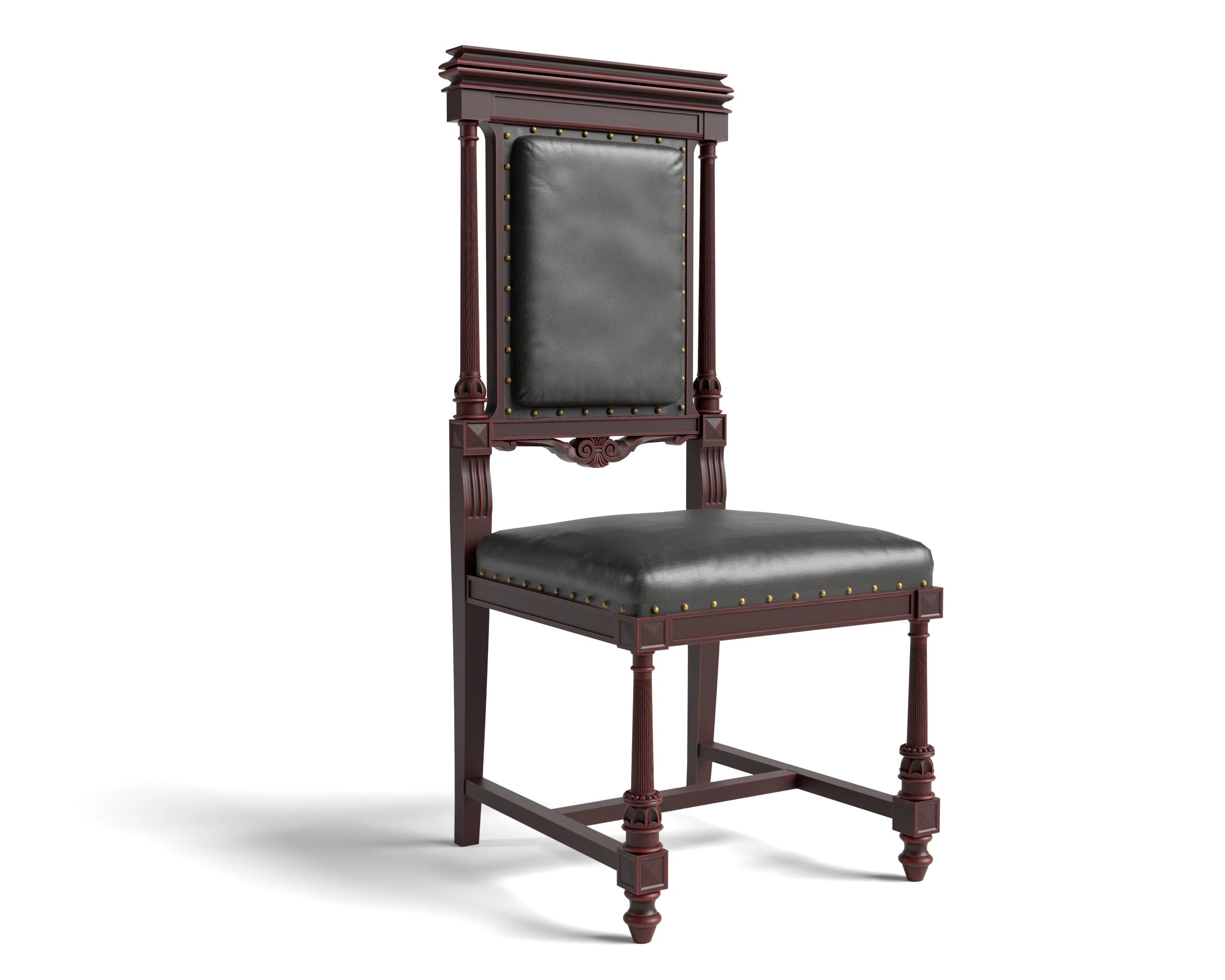 Chairgothic 3D Model .c4d .max .obj .3ds .fbx .stl .blend 