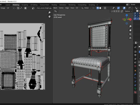 Chairgothic 3D Model