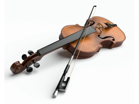 Violin 3D 모델