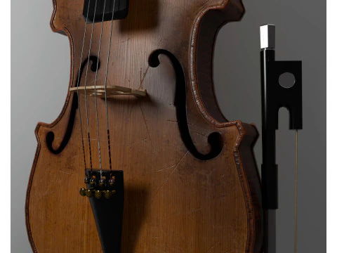 वायलिन 3D मॉडल