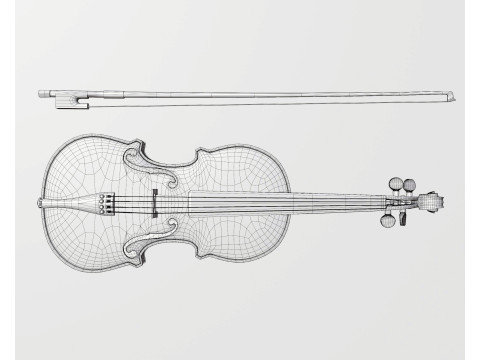 Violin 3D 모델