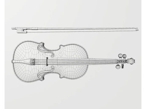 वायलिन 3D मॉडल