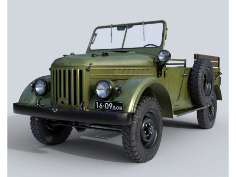 Of a retro car GAZ 69 Modelo 3D