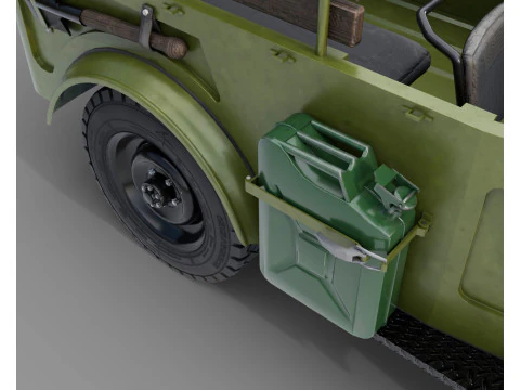 Of a retro car GAZ 69 3D Model