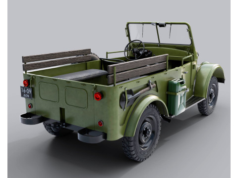 Of a retro car GAZ 69 Model 3D