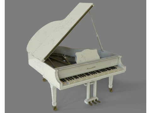 Oude piano 3D Model