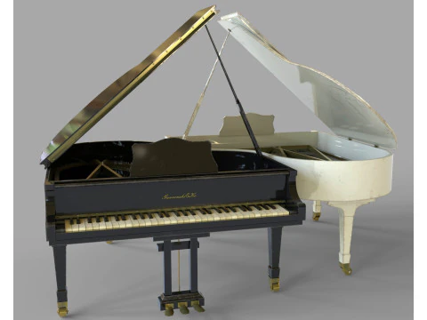 Old piano 3D Model