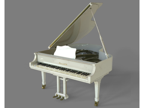 Old piano Modelo 3D