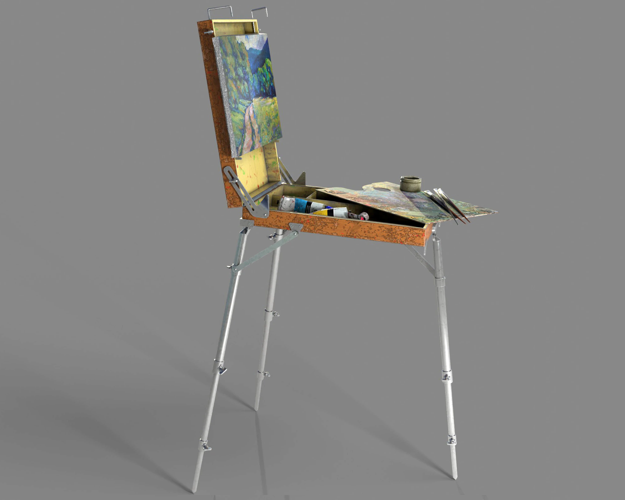 Painters case 3D Model .c4d .max .obj .3ds .fbx .stl .blend 