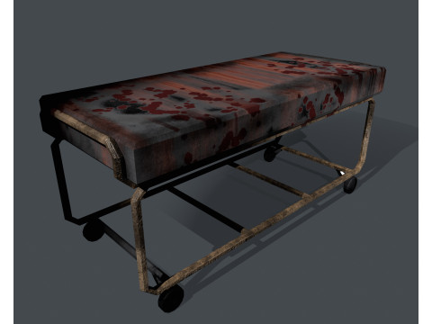 A body on a gurney 3Dモデル