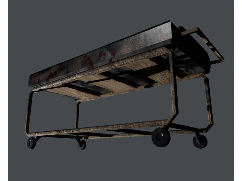 A body on a gurney 3D Model