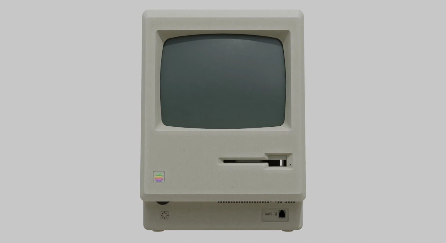 Apple Macintosh 512K 1984 3D Model .c4d .max .obj .3ds .fbx .stl .blend