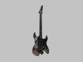 Johnny Silverhands Guitar from Cyberpunk 2077 3D Модель