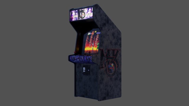 Mortal Kombat 3 Ultimate Arcade Machine 3D Model .c4d .max .obj .3ds .fbx .stl .blend 