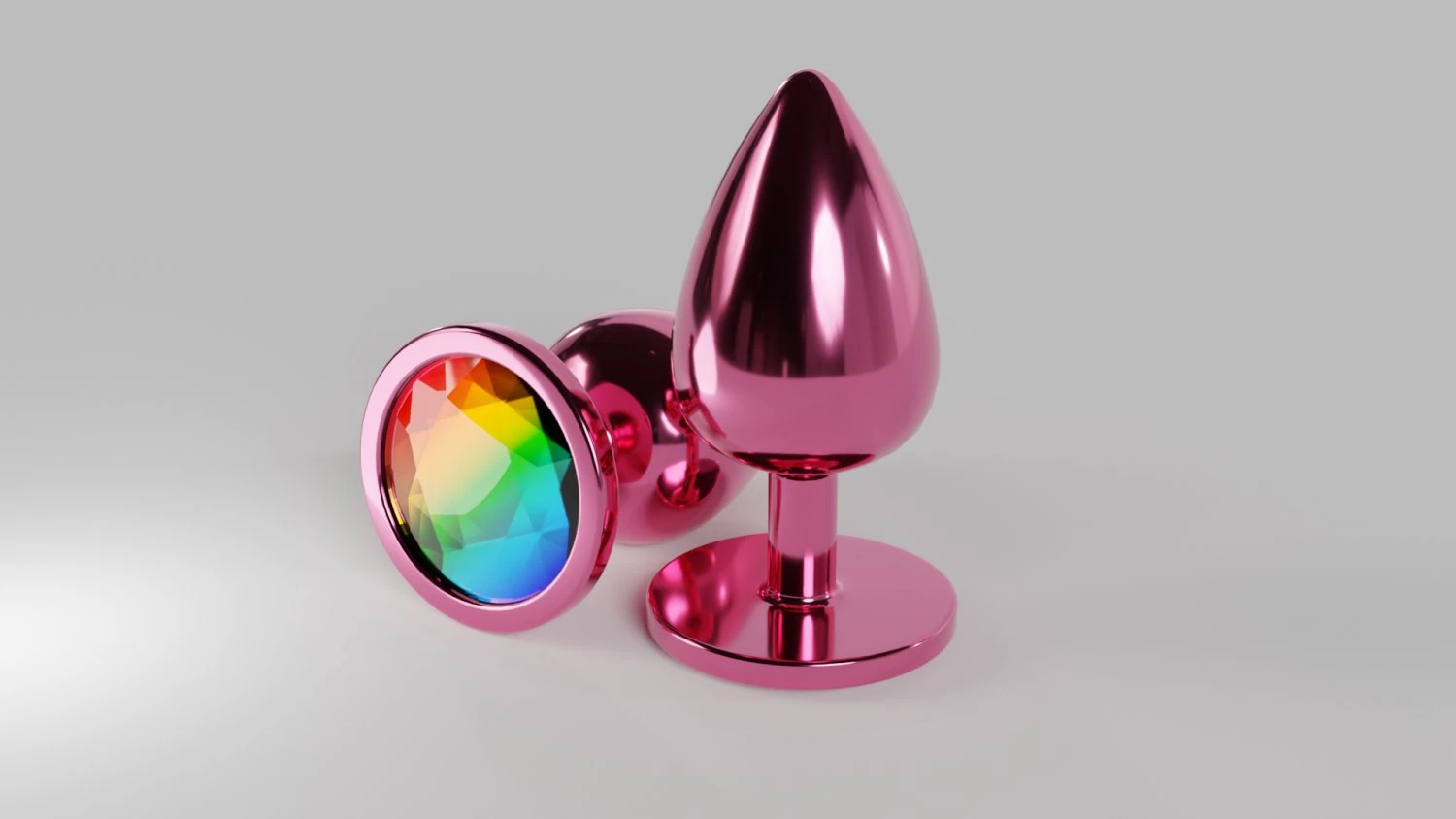 Bum Plug With Crystal 3D Model .c4d .max .obj .3ds .fbx .stl .blend 