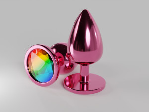 Bum Plug With Crystal Modèle 3D