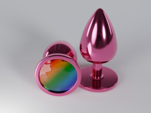 Bum Plug With Crystal 3D Модель
