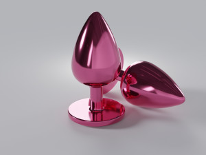 Bum Plug With Crystal 3D Модель