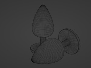 Bum Plug With Crystal 3D Модель