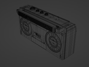 Boom Box SHARP GF - 4646 3D Model