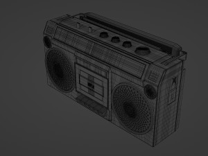 Boom Box SHARP GF - 4646 3D Model