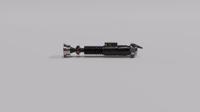 Luke Skywalkers Green Lightsaber STAR WARS 3D Model in SCI-FI 3DExport