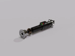 Luke Skywalkers Green Lightsaber STAR WARS 3D Model