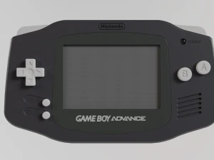 Nintendo Game Boy Advance Nero 2001 Modello 3D
