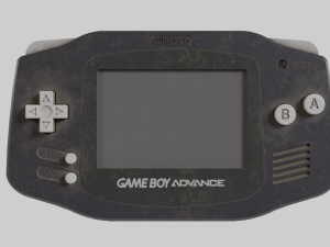 Nintendo Game Boy Advance Black 2001 Used 3D Model