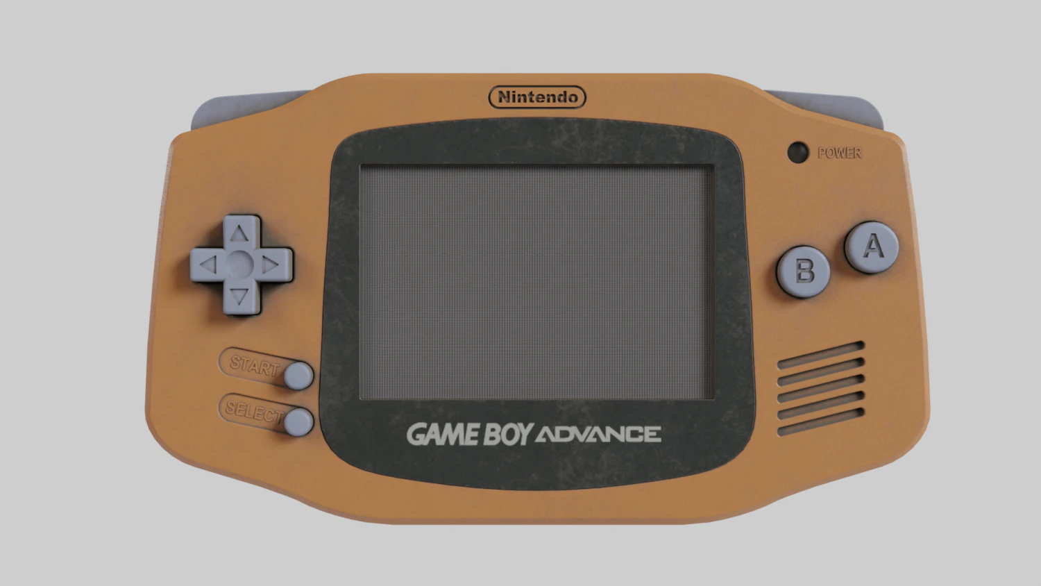 Nintendo Game Boy Advance Orange 2001 Used 3D Model .c4d .max .obj .3ds .fbx .stl .blend