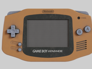 Nintendo Game Boy Advance Orange 2001 Used 3D Model